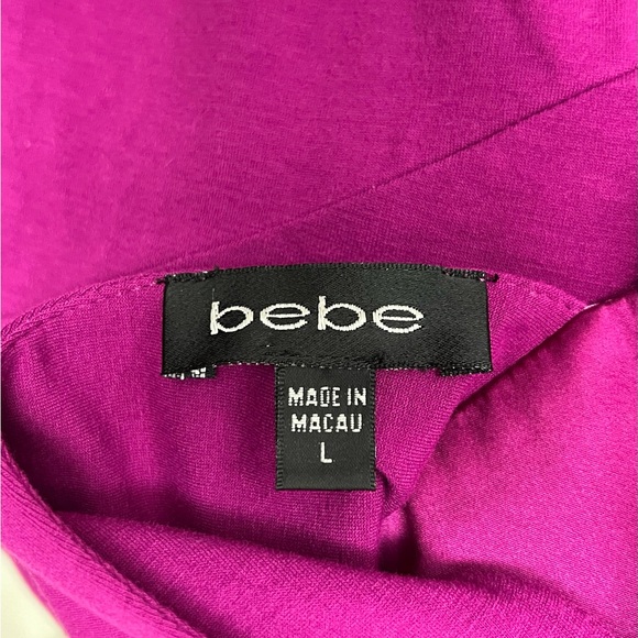 Y2K Hot Pink Bebe Halter Midi with Jeweled Waist - Picture 5 of 5